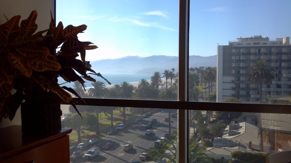 This is the view from a desk in our Santa Monica office #oh #neat 