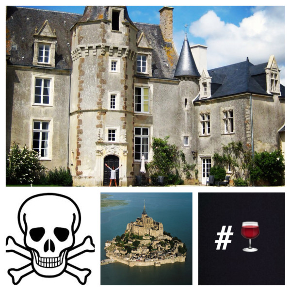 BBT + chateau; #wine; Mont-St-Michel; death